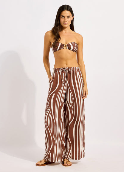 Coastline Drawcord Wide Leg Pant