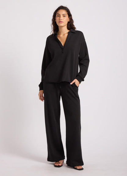 French Terry Polo Popover