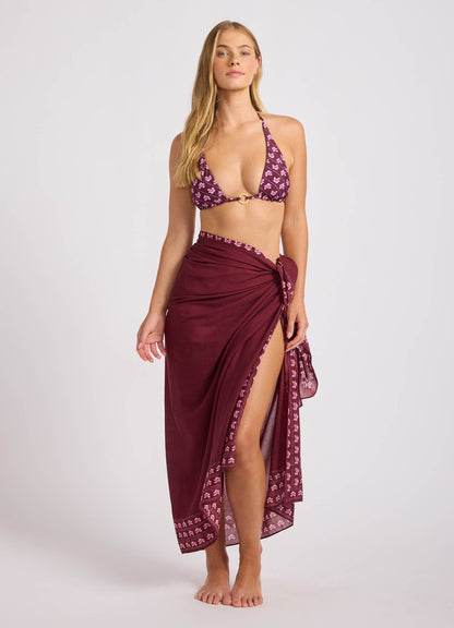 Batik Bloom Woodblock Sarong