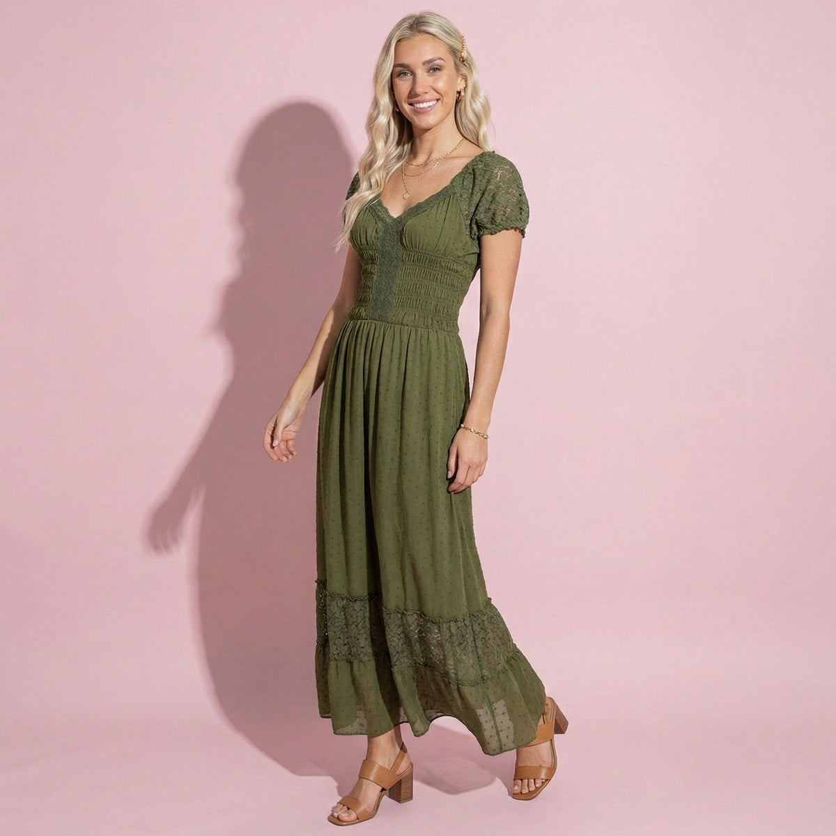 Renaissance Boho Lace Maxi Dress