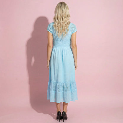 Renaissance Boho Lace Maxi Dress