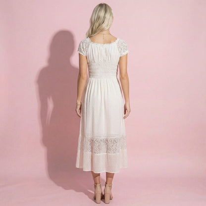 Renaissance Boho Lace Maxi Dress