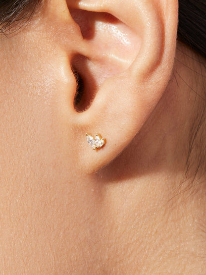 Kennedy Gold Stud Earrings
