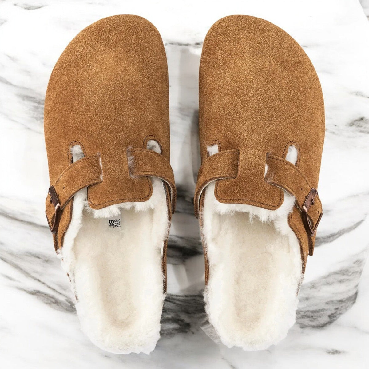 Birkenstock Boston Shearling Regular Width Sandals