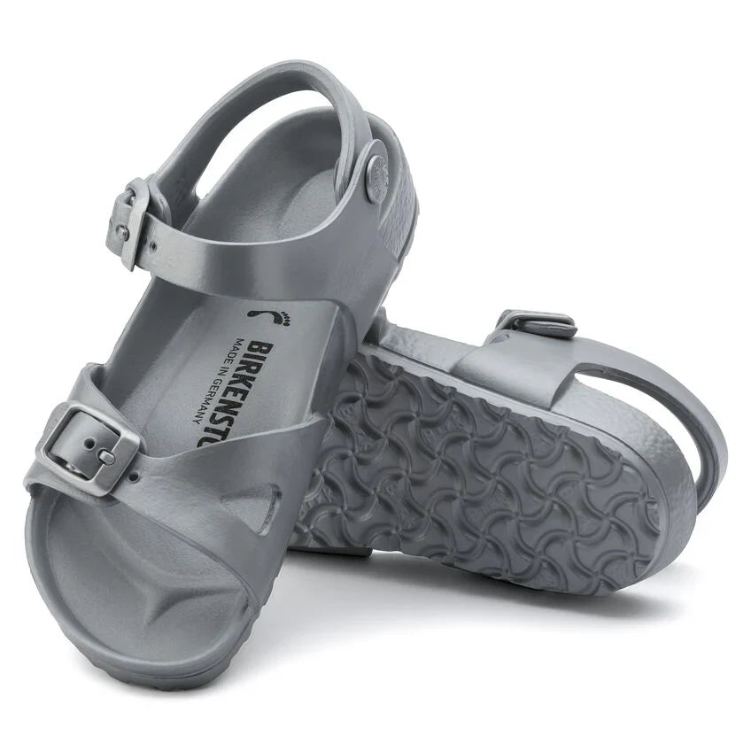 Birkenstock Rio Essentials Kids EVA Metallic Silver