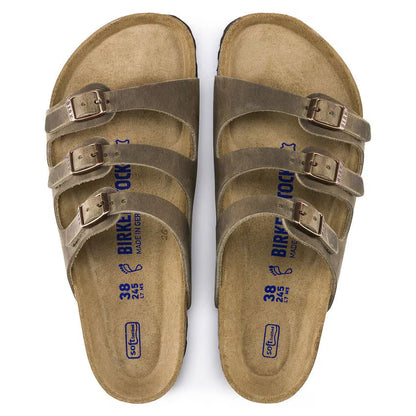 Birkenstock Florida Soft Footbed Oiled Leather Tobacco Brown