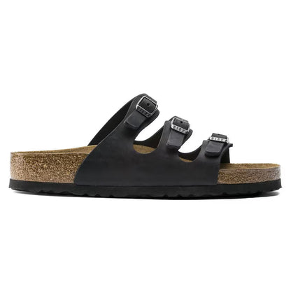 Birkenstock Florida Soft Footbed Oiled Leather Black