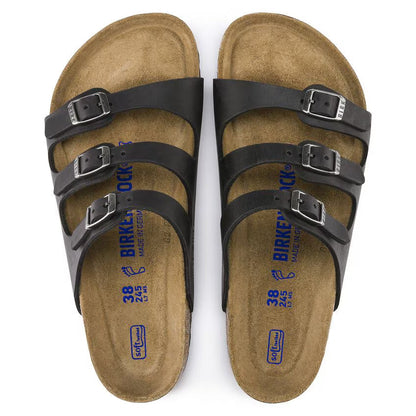 Birkenstock Florida Soft Footbed Oiled Leather Black