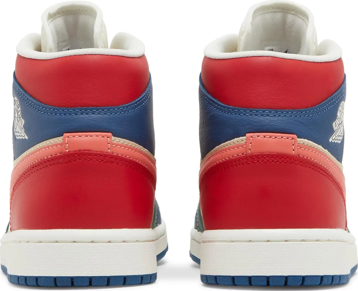 Air Jordan Women's Retro 1 Mid Se 'Multi Color 2022' Sneakers