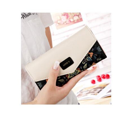 Women’s Birds & Floral Print Wallet | Elegant Nature-Inspired Multi-Card Clutch | Compact Vegan Leather Purse for Women | Artistic Bird Illustration Designer Wallet