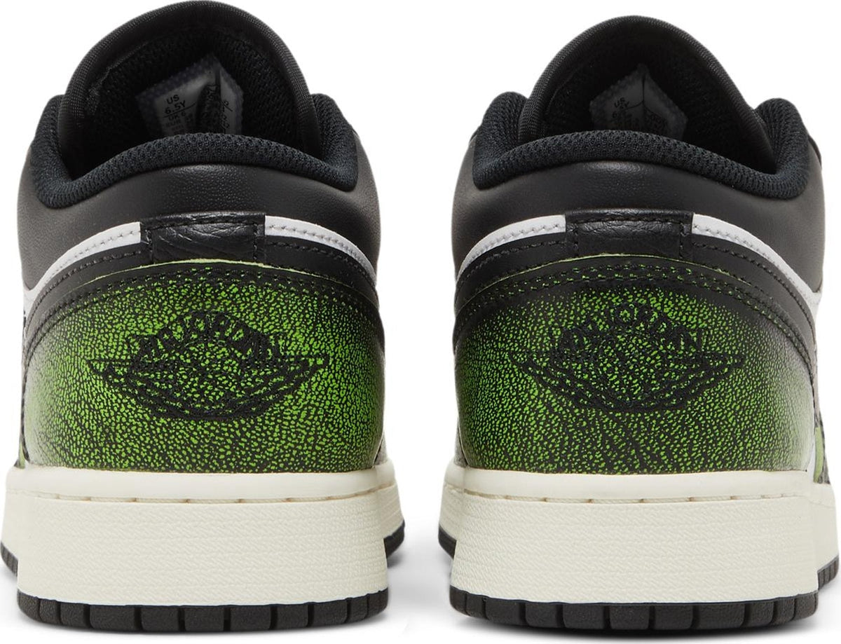 Air Jordan Grade School Retro 1 Low 'Wear Away Electric Green Gs' Sneakers