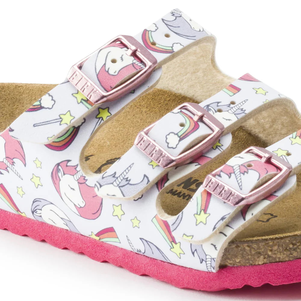 Birkenstock Florida Kids Birko-Flor Unicorn Pink