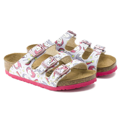 Birkenstock Florida Kids Birko-Flor Unicorn Pink