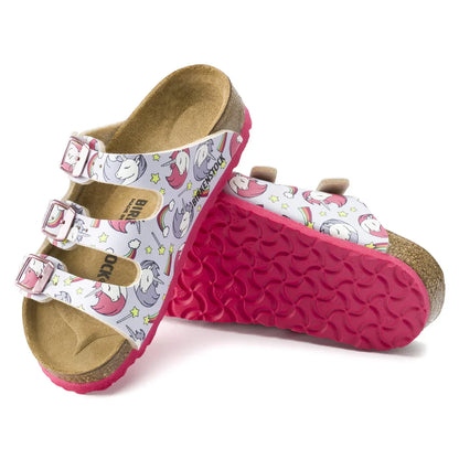 Birkenstock Florida Kids Birko-Flor Unicorn Pink