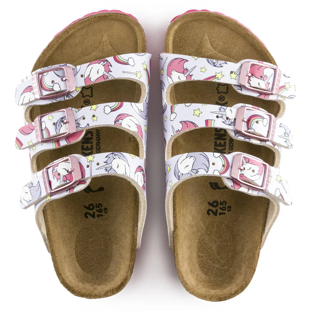 Birkenstock Florida Kids Birko-Flor Unicorn Pink