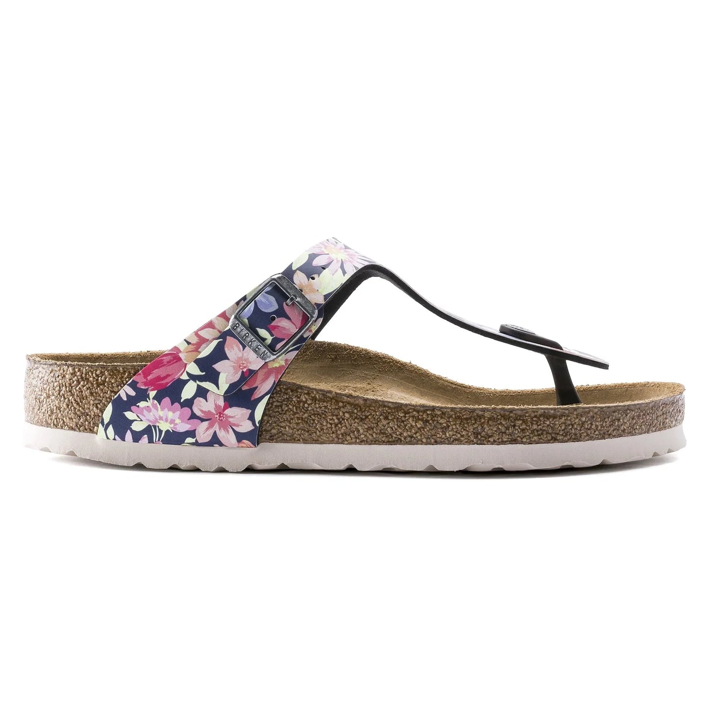 Birkenstock Gizeh Soft Footbed Birko-Flor Supernatural Flowers Navy