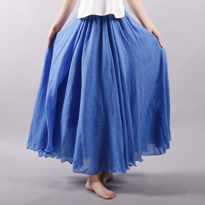 Saia Summer Skirt | High-Sense Lightweight Flowing Waistband | Trendy Minimalist Sleek A-Line Skirt | Luxury-Label Statuesque Radiant Apparel | 2026 High-Fashion Emerald-Luxe Essential