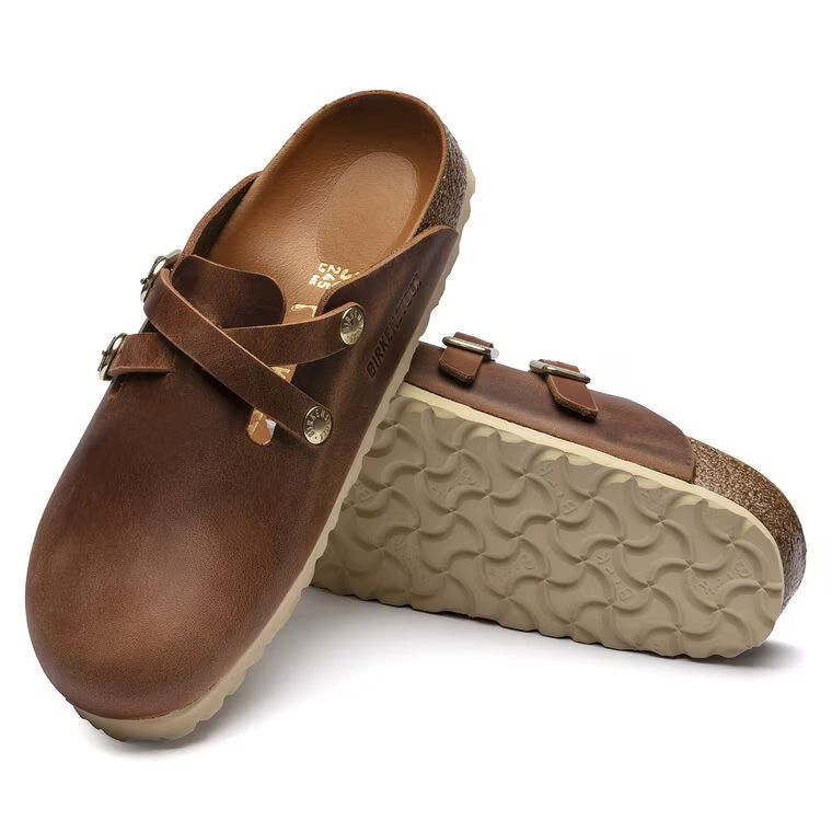 Birkenstock Blair HEX Leather Cognac