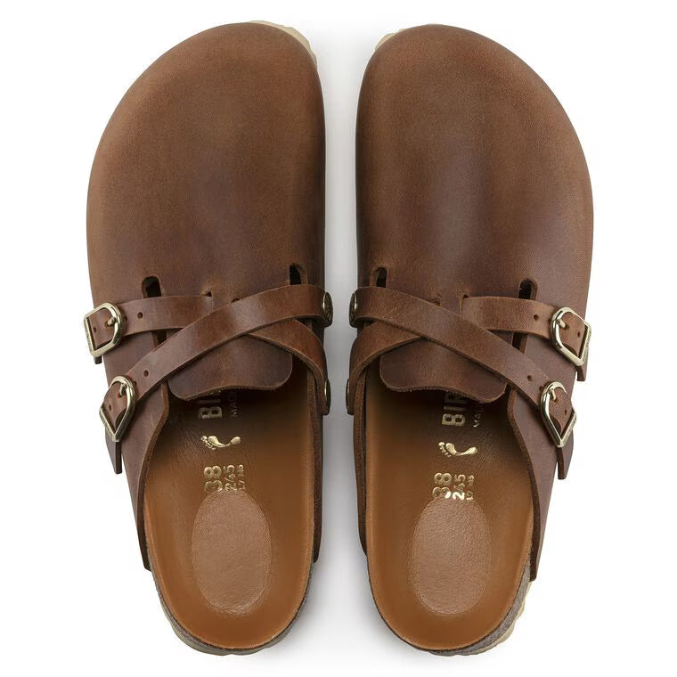 Birkenstock Blair HEX Leather Cognac