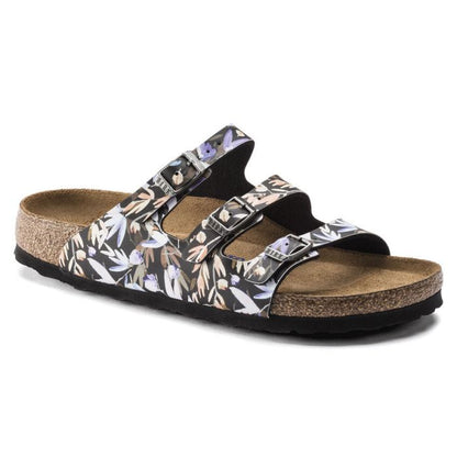 Birkenstock Unisex Florida Fresh Birko Flor SFB Floral Fades Black