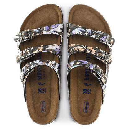 Birkenstock Unisex Florida Fresh Birko Flor SFB Floral Fades Black