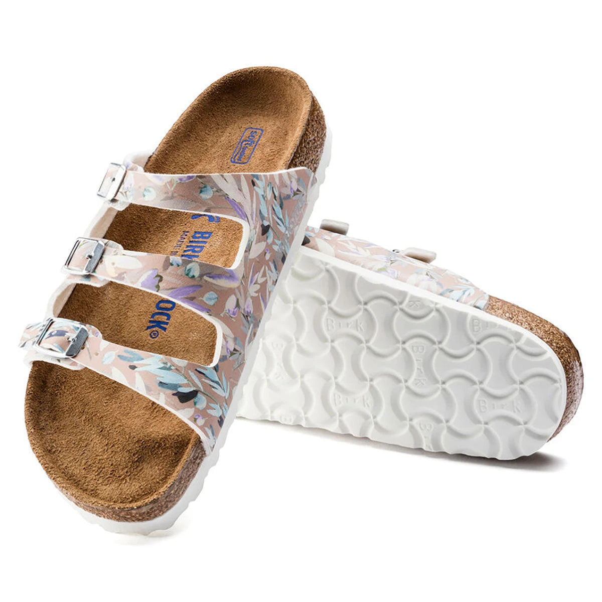 Birkenstock Florida Fresh Birko Flor Floral Fades Crystal Rose Sandals