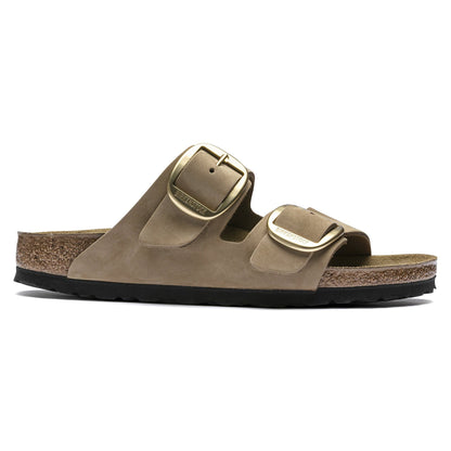 Birkenstock Arizona Big Buckle Nubuck Leather Mud Green Sandals