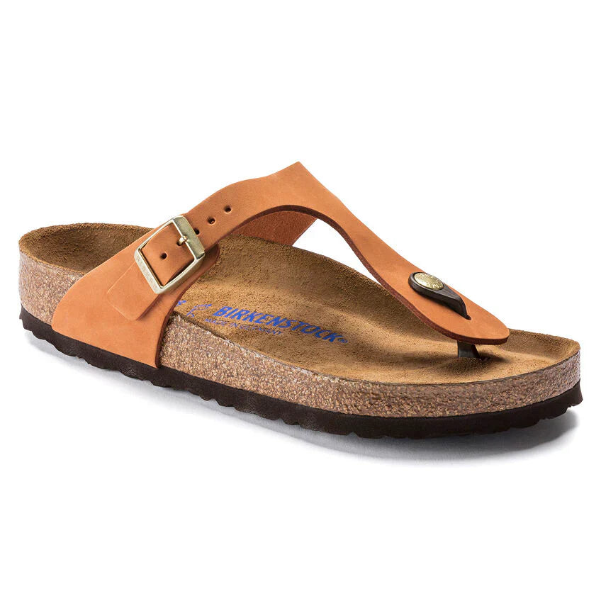 Birkenstock Gizeh Soft Footbed Nubuck Leather Sandals