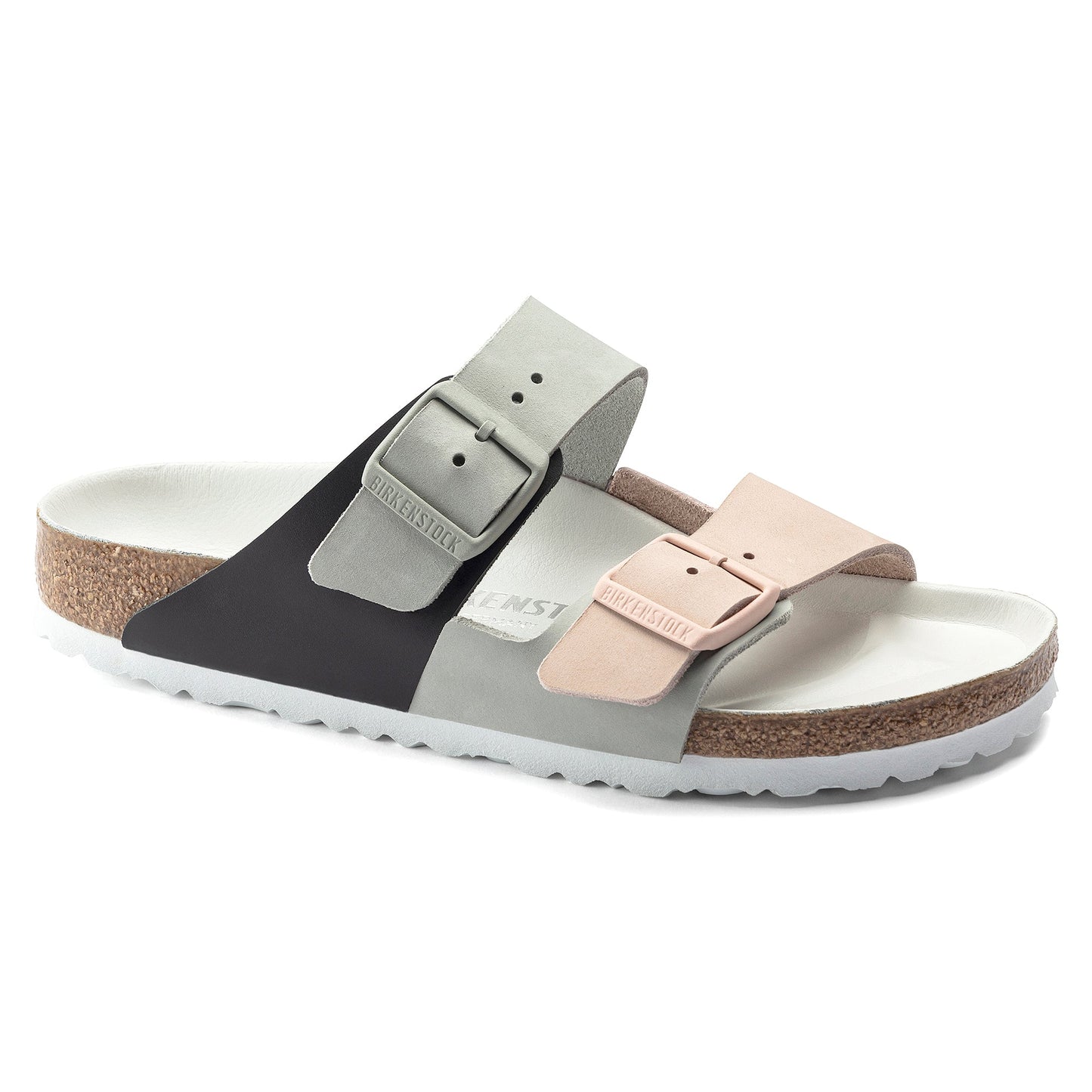 Birkenstock Arizona Split Nubuck Leather Mineral / Light Rose Sandals