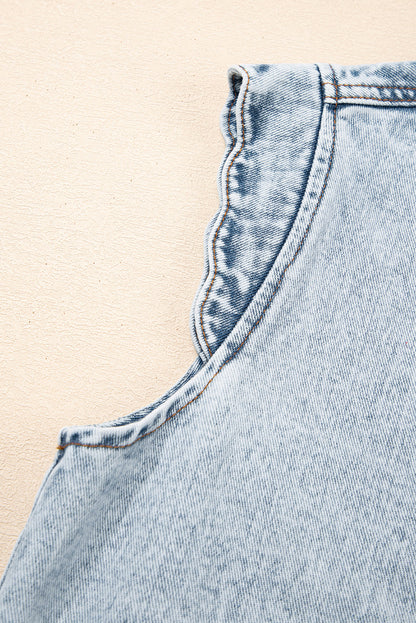Threaded Pear Ava Trim Patch Front Vest