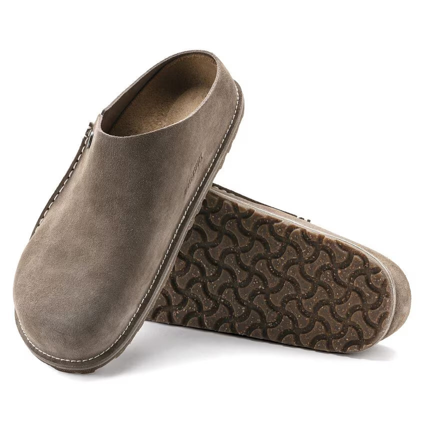 Birkenstock Zermatt Premium Suede Leather Gray Taupe
