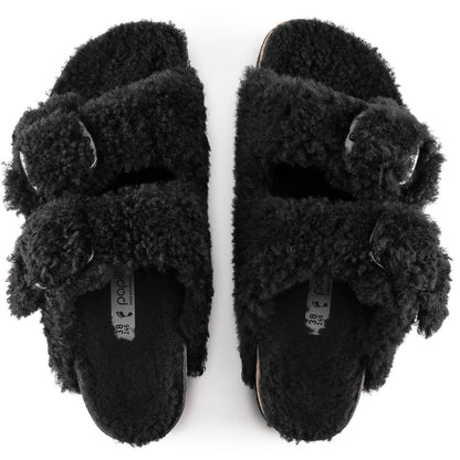 Birkenstock Arizona Big Buckle Pap Teddy Black
