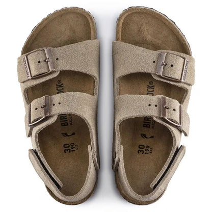 Birkenstock Milano HL Suede Kids Suede Leather Taupe