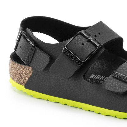 Birkenstock Milano Kid Birko-Flor Desert Soil Black Lime