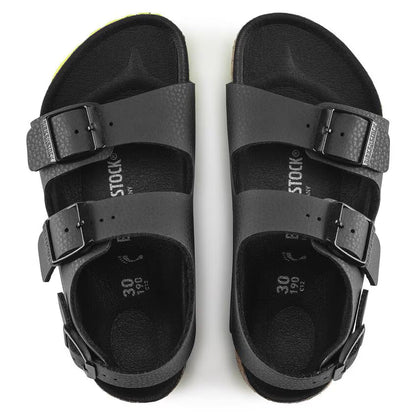 Birkenstock Milano Kid Birko-Flor Desert Soil Black Lime