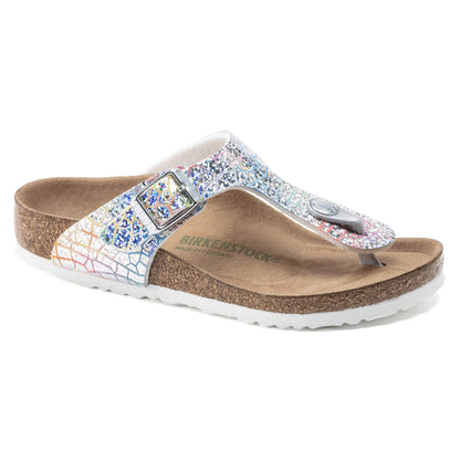 Birkenstock Gizeh Kids Microfiber Hologram Silver