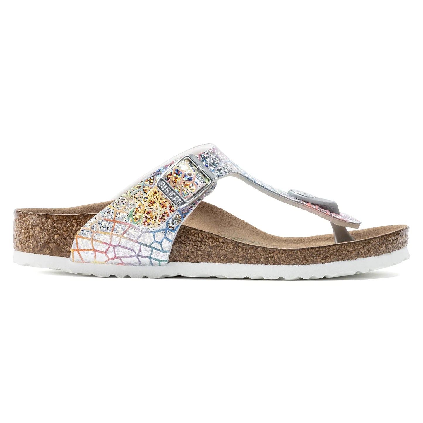 Birkenstock Gizeh Kids Microfiber Hologram Silver
