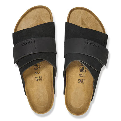 Birkenstock Kyoto Nubuck/Suede Leather Black