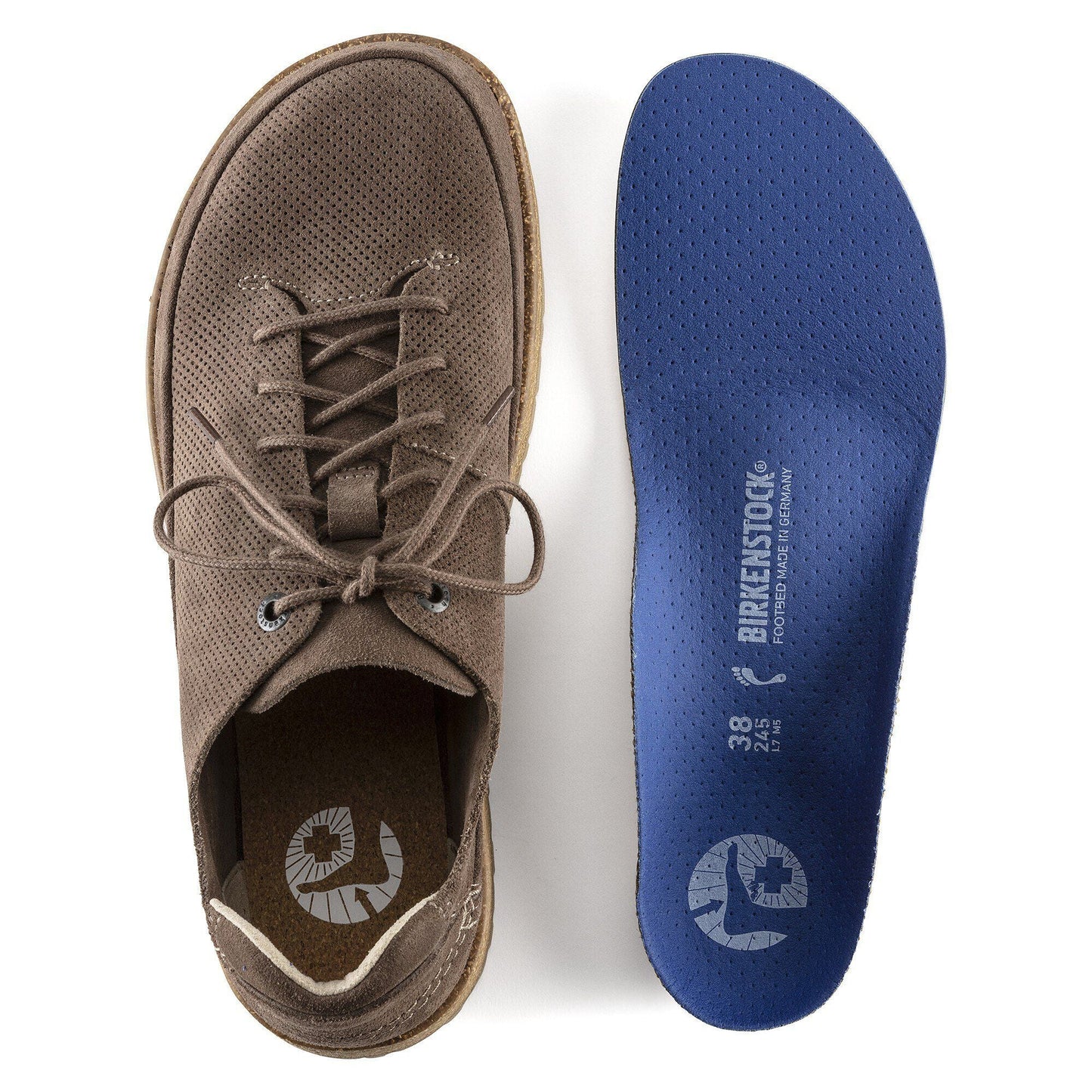 Birkenstock Honneff Light Suede Leather Gray Taupe