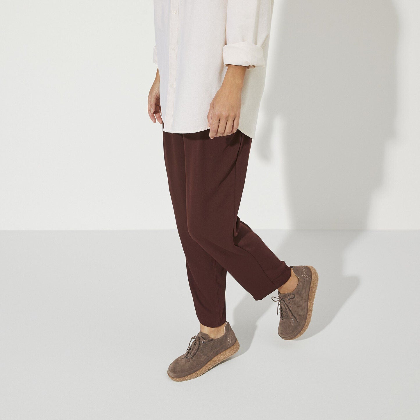 Birkenstock Honneff Light Suede Leather Gray Taupe