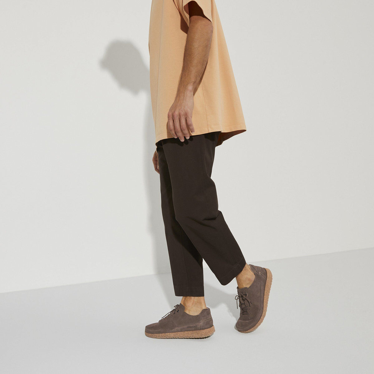 Birkenstock Honneff Light Suede Leather Gray Taupe
