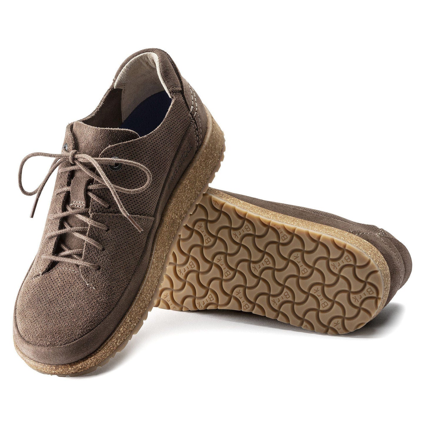 Birkenstock Honneff Light Suede Leather Gray Taupe