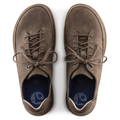 Birkenstock Honneff Light Suede Leather Gray Taupe