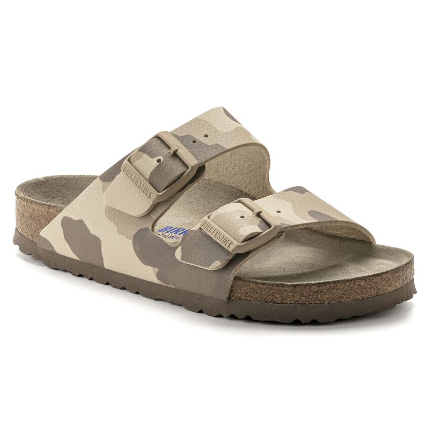 Birkenstock Arizona Soft Footbed Birko-Flor Desert Soil Grey / Taupe Sandals