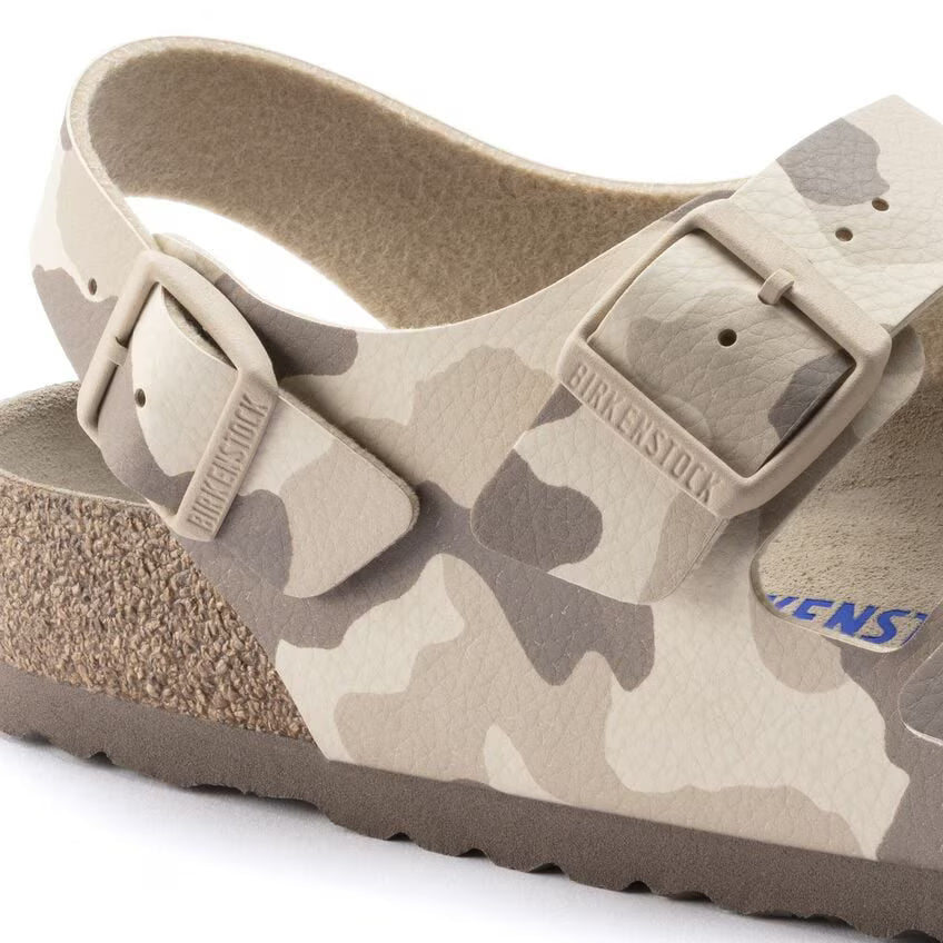 Birkenstock Milano Soft Footbed Birko-Flor Desert Soil Grey / Taupe Sandals