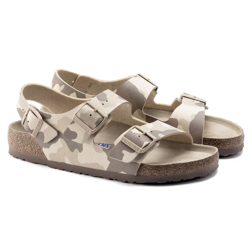 Birkenstock Milano Soft Footbed Birko-Flor Desert Soil Grey / Taupe Sandals