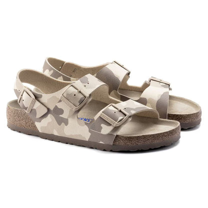 Birkenstock Milano Soft Footbed Birko-Flor Desert Soil Grey / Taupe Sandals