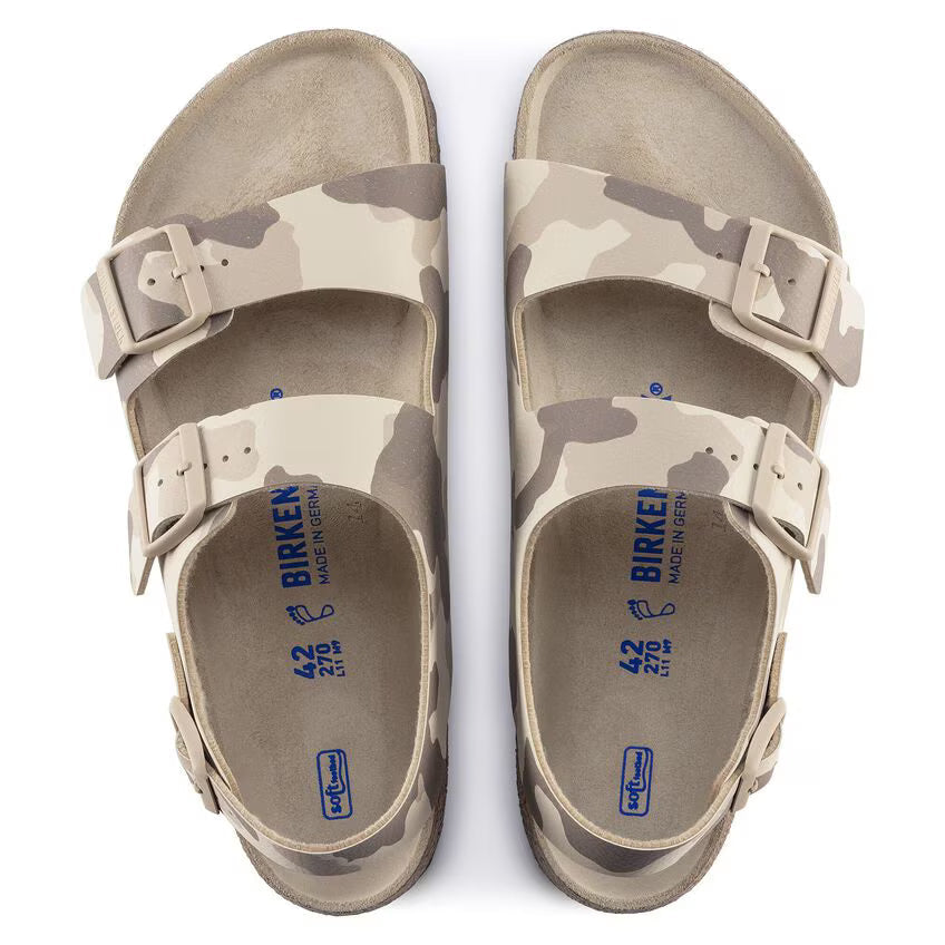 Birkenstock Milano Soft Footbed Birko-Flor Desert Soil Grey / Taupe Sandals