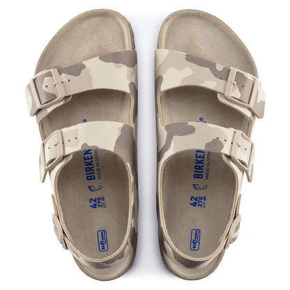 Birkenstock Milano Soft Footbed Birko-Flor Desert Soil Grey / Taupe Sandals