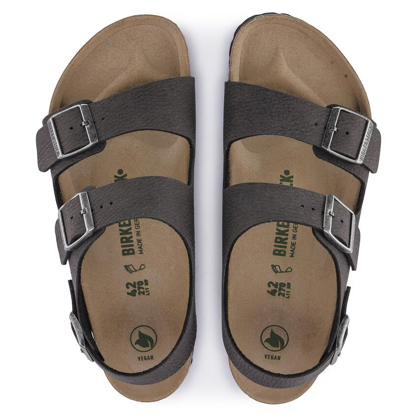 Birkenstock Milano Vegan Micro Fibre Desert Dust Black